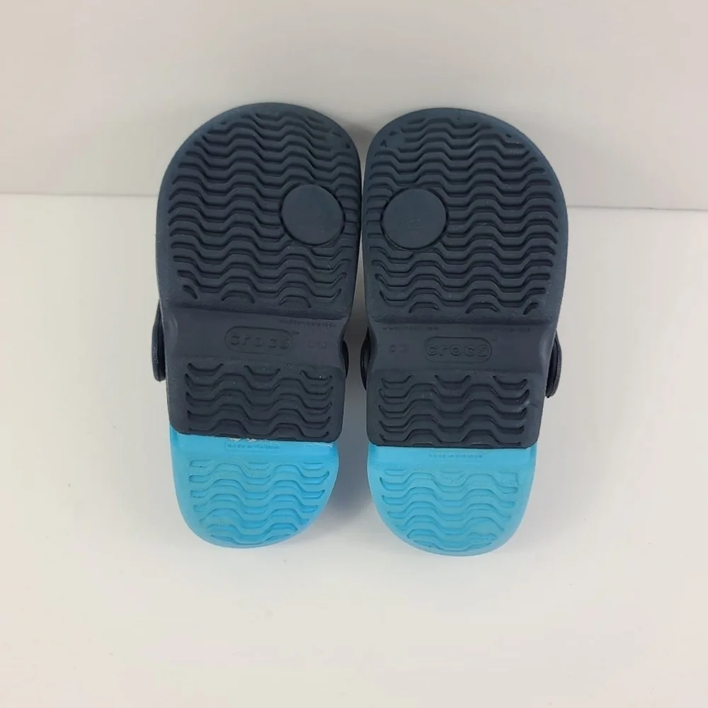 Crocs kids clog sandals blue Sz C10